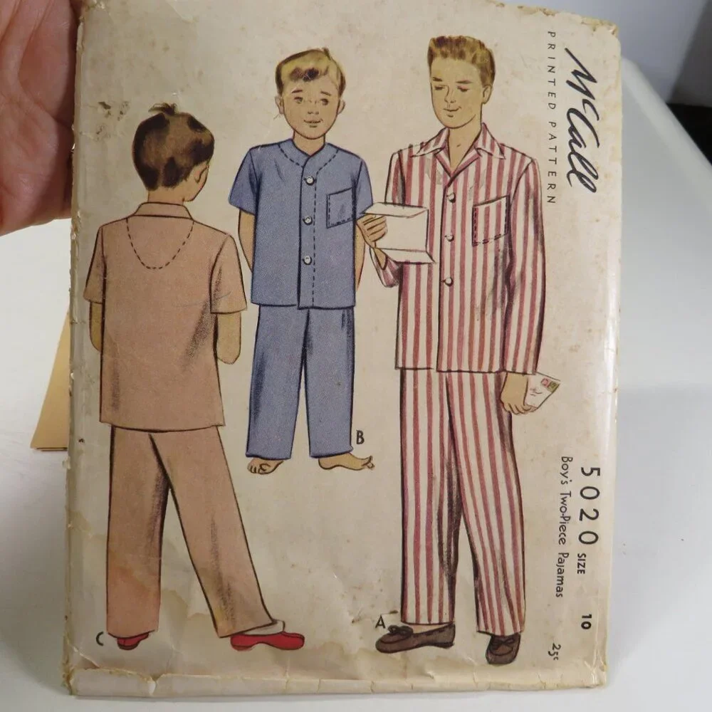 McCalls 5020 Pattern envelope and instructions ONLY Vintage 1940s Boys